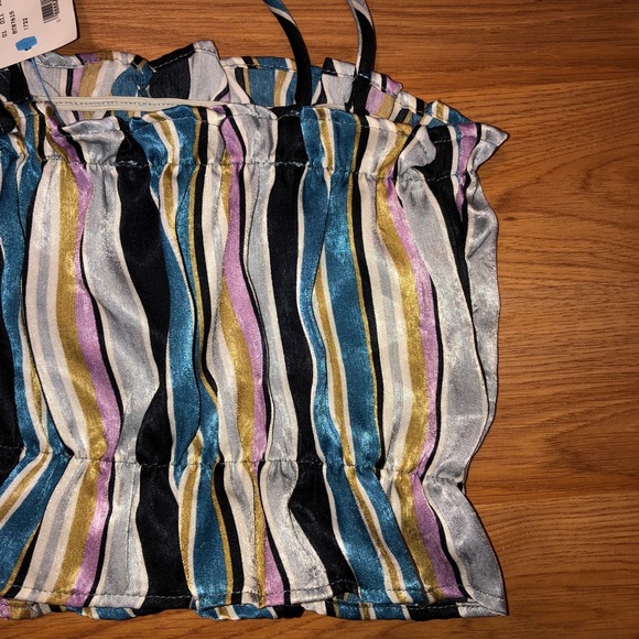 Blue Blush Striped Top BRAND NEW, NEVER WORN - Picture 5 of 7